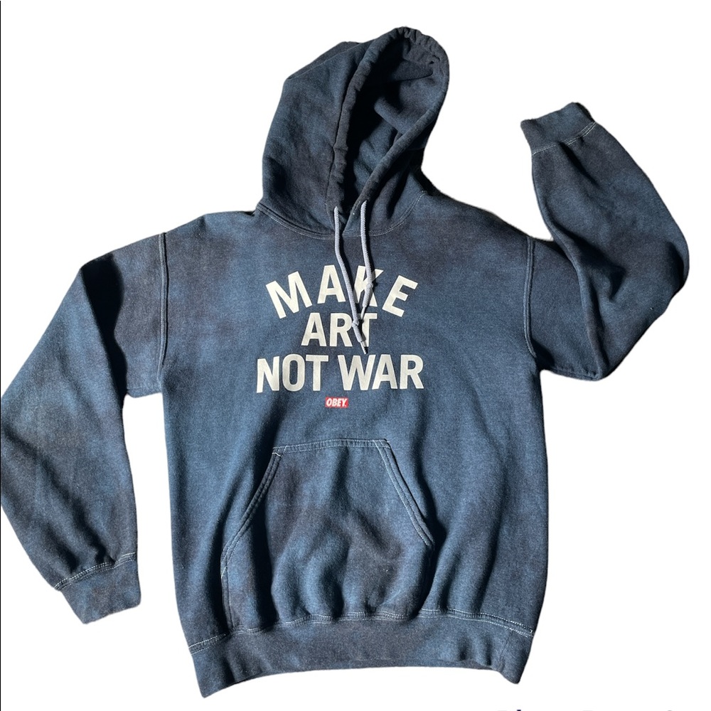 Obey Make art not war hoodie